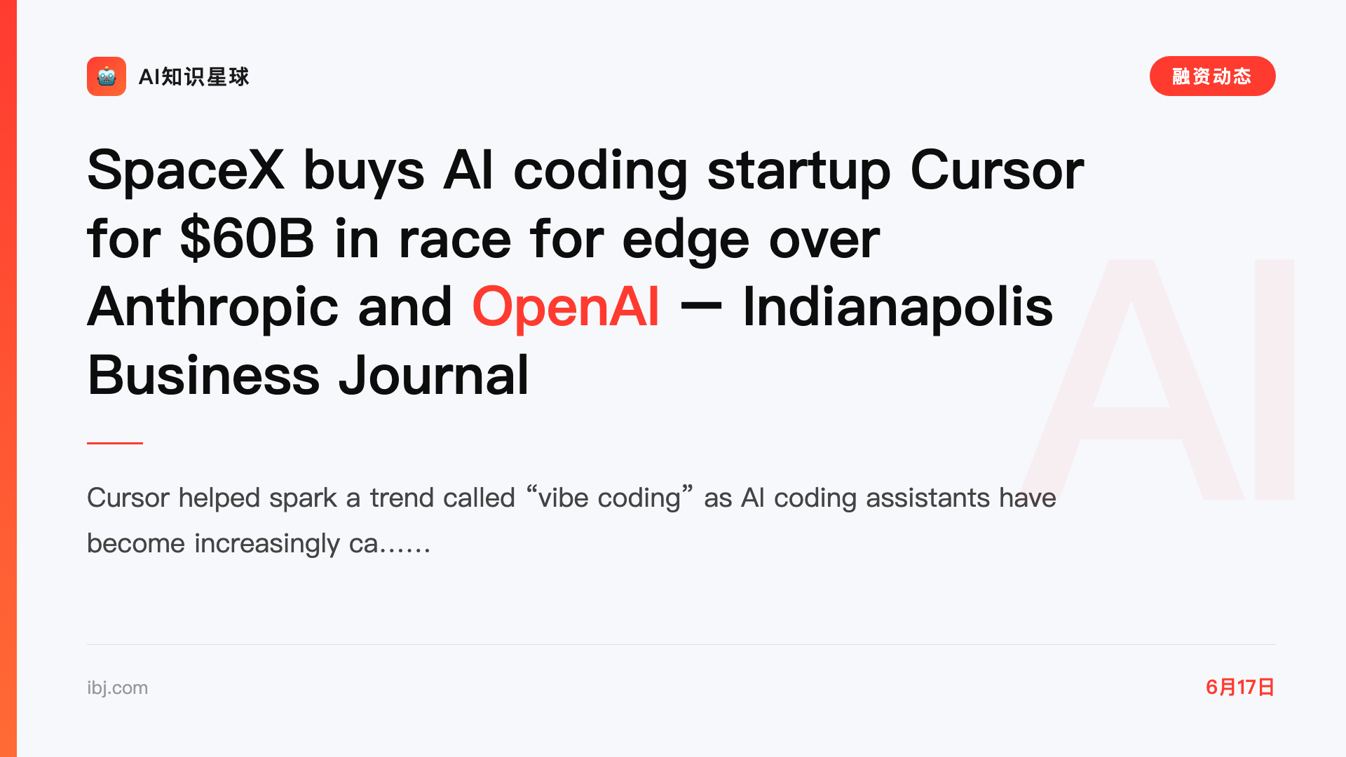 SpaceX buys AI coding startup Cursor for $60B in race for edge over Anthropic and OpenAI – Indianapolis Business Journal